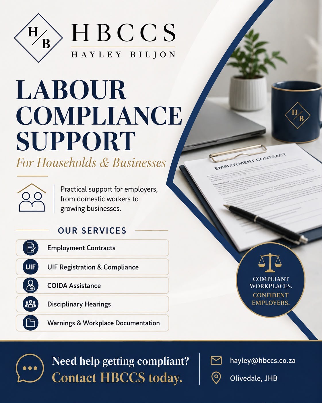 HBCCS labour compliance services advertisement